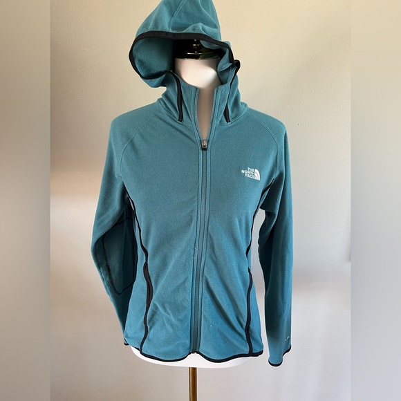 The North Face Jackets & Blazers - The North Face Jacket Womens Med Blue Fleece Full Zip Hiking Outdoors TKA 100